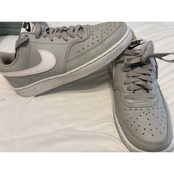 Nike Court Vision Low Next Nature Men's Size 7 Sneakers DH2987-003 Gray/White - Picture 1 of 7